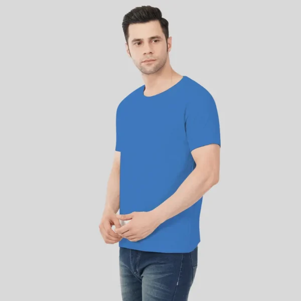 40-1.webp Royal Blue Solid Round Neck tshirt