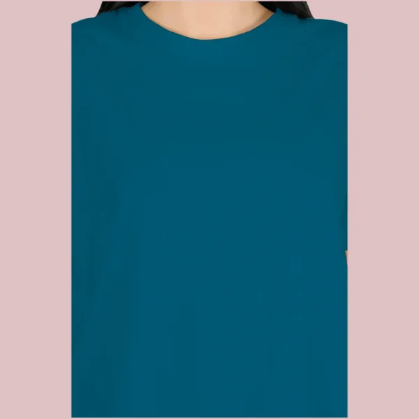 41.webp Petrol Blue Women Freesize Tshirt