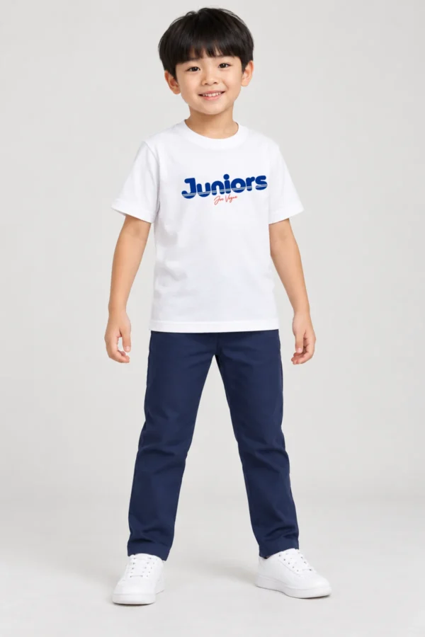 Kids T-Shirt – White Color | Joe Vogue Juniors