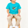 45 Kids T-Shirt – Teal Color | Spinning Top – Joe Vogue Juniors