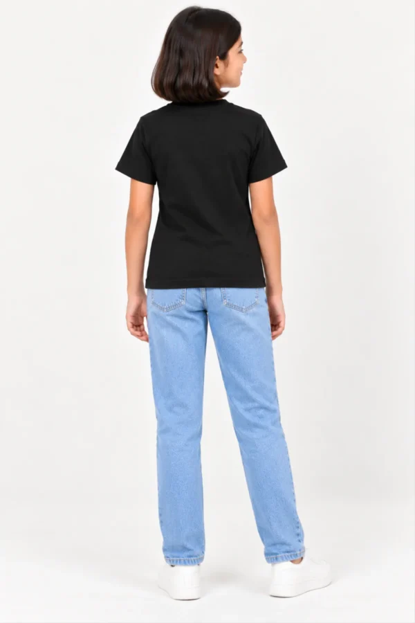 Kids T-Shirt – Black | Swan Garden – Joe Vogue Juniors