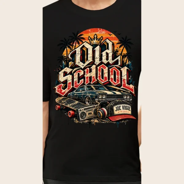 49 Joe Vogue Black Oversized T-Shirt — Old School