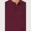 Maroon Solid Polo Tshirt