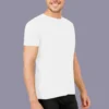 5-9.webp White Solid Round Neck Tshirts