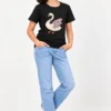 Kids T-Shirt – Black | Swan Garden – Joe Vogue Juniors