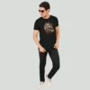 Joe Vogue Black Round Neck T-Shirt — Old School