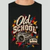 Joe Vogue Black Round Neck T-Shirt — Old School