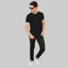 6.webp Black Solid Round Neck Men Tshirts