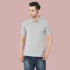 6-5.webp Grey HTR Solid Polo Tshirts Men