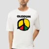 6 (7) White Oversized T-Shirt – Olodum Peace Symbol