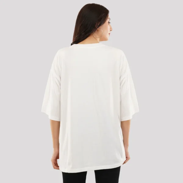 Joe Vogue Women’s White Oversized T-Shirt — Simple Better Brighter