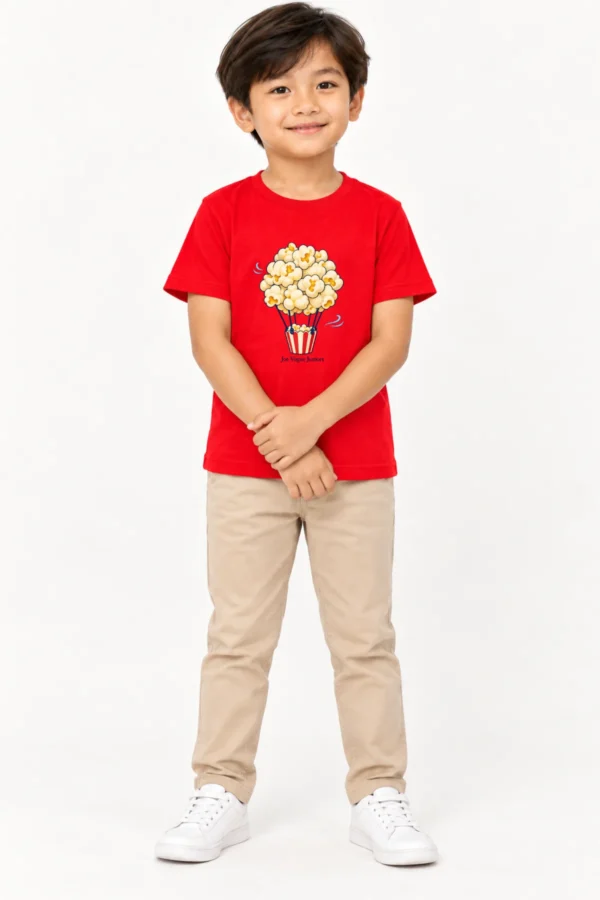 65 Kids T-Shirt – Red Color | Joe Vogue Juniors