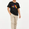 7 (9) Kids T-Shirt – Black Color | Joe Vogue Logo – Joe Vogue Juniors