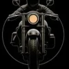 Black Round Neck T-Shirt – Midnight Rider Graphic