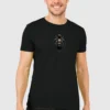 Black Round Neck T-Shirt – Midnight Rider Graphic