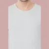Grey HTR  Solid Round NeckMen