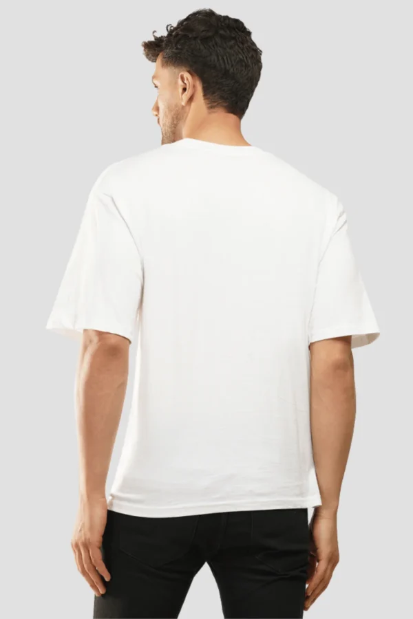 9 (2) White Oversized T-Shirt – Olodum Peace Symbol