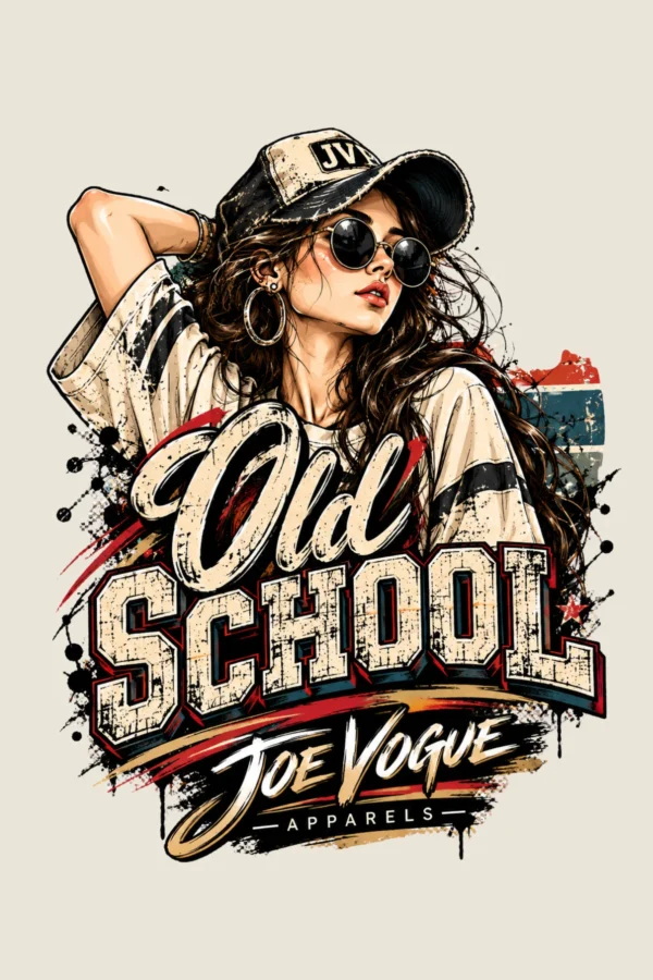 Joe Vogue Women’s Off-White Free Size T-Shirt — Old School