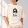 Off-White Oversized T-Shirt – Imagine Peace Dreamer