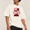 Off-White Oversized T-Shirt – Maybe We’re All Immature