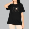 Elegant JOE VOGUE T-Shirt Portrait Black Women’s Free Size T-Shirt – Joe Vogue Signature