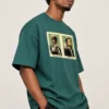 Forest Green Graphic Tee Portrait Forest Green Oversized T-Shirt – Say What Again Graphic