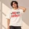 Geometric Shadows Editorial Portrait Off-White Oversized T-Shirt – The World Chico and Everything in It