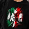 Joe Vogue Italian Tricolour Rule Your Reality T-Shirt Black oversized Joe Vogue T-shirt featuring green, white and red brushstroke graphic and Rule Your Reality slogan
