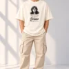 Off-White Oversized T-Shirt – Imagine Peace Dreamer