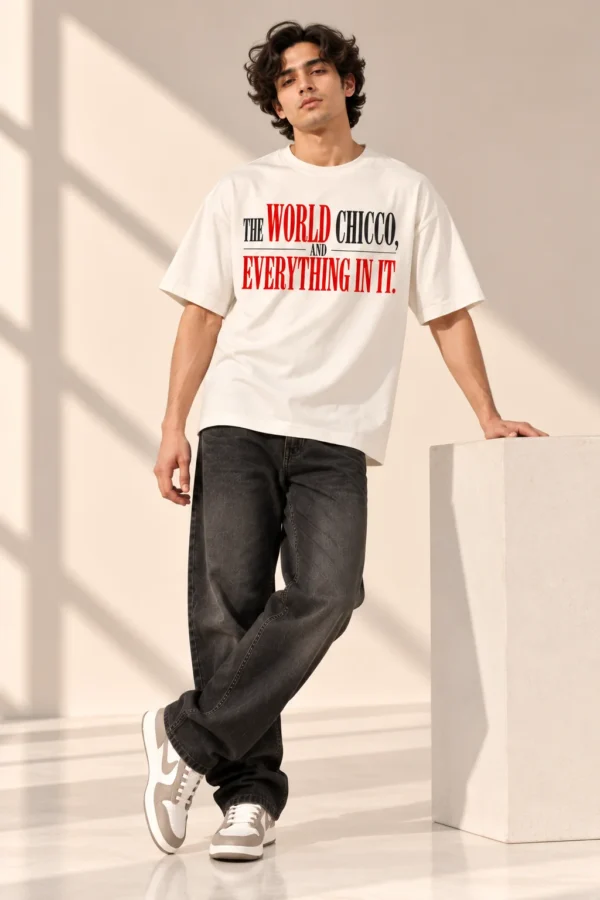 Minimalist Fashion Lookbook Portrait (1) Off-White Oversized T-Shirt – The World Chico and Everything in It