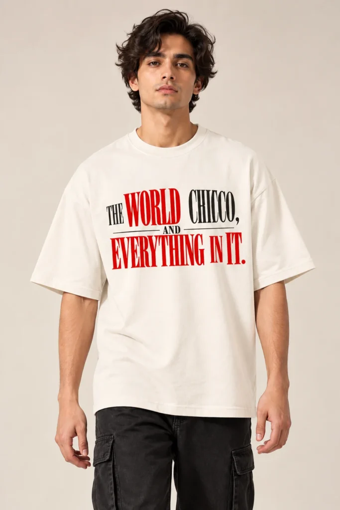 Off-White Oversized T-Shirt – The World Chico and Everything in It