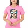 Pink Women’s Cotton Round Neck T-Shirt – Queen Shh Graphic