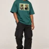 Streetwear Confidence in Green Forest Green Oversized T-Shirt – Say What Again Graphic