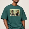 Streetwear Portrait with Comic Graphic Tee Forest Green Oversized T-Shirt – Say What Again Graphic