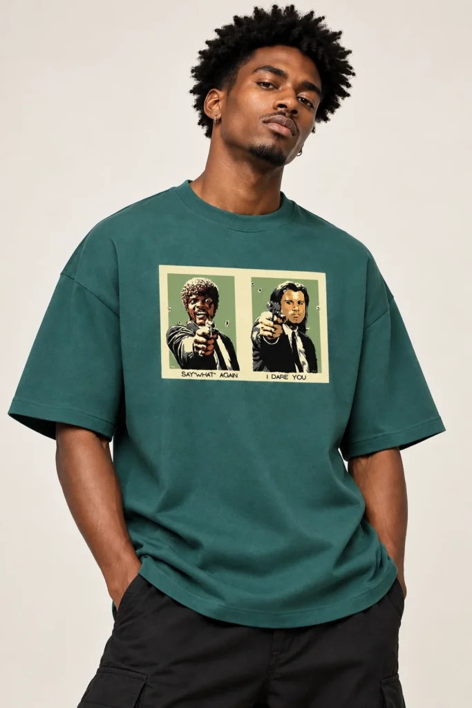 Forest Green Oversized T-Shirt – Say What Again Graphic