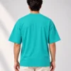 Turquoise Oversized T-Shirt Back View Dusty Turquoise Oversized T-Shirt – Popeye Cartoon Graphic