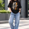 Urban Vogue in the City Plaza Joe Vogue Women’s Black Oversized T-Shirt — Simple Better Brighter